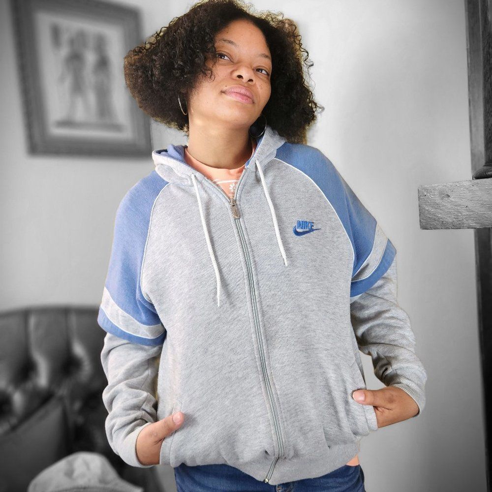 Vintage Nike Zip Up Hoodie - Women's Large